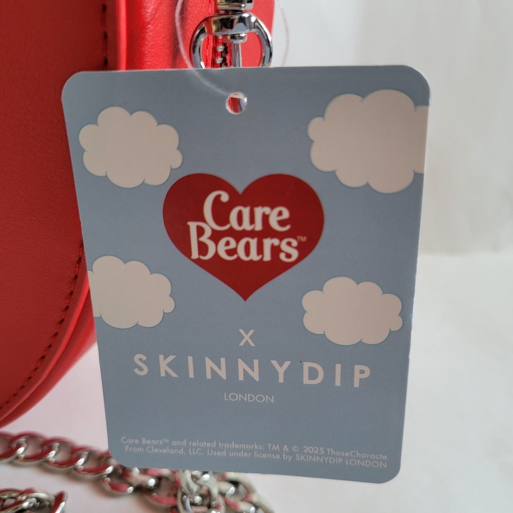 Care Bears x Skinnydip London Red Crossbody Bag with Chain Straps NWT - Picture 2 of 12